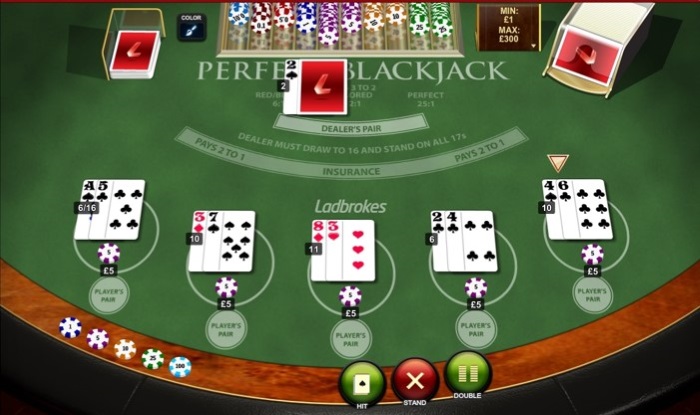 Rules of Perfect Pairs Blackjack explained.