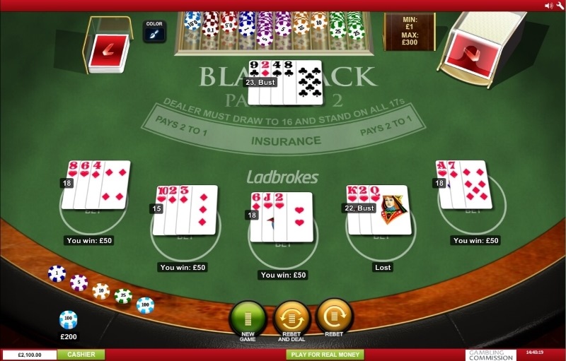 You have the chance to customize your blackjack peek game.